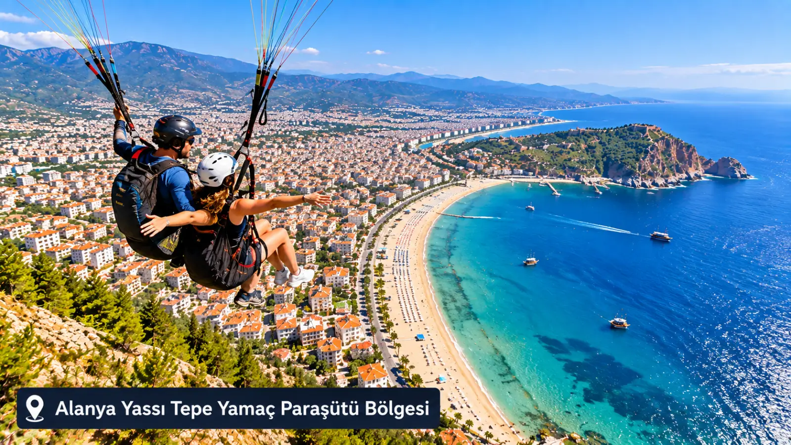 Alanya Yassı Tepe Yamaç Paraşütü Bölgesi